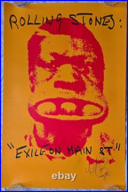 NM+ SIGNED Ltd Edition Rolling Stones 3 Ball Charlie Exile on Main St AOR Poster
