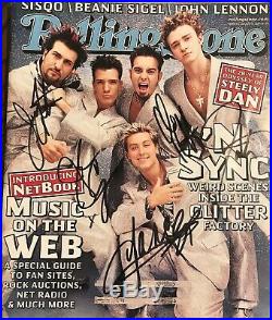 NSync Signed Autograph Rolling Stone Magazine Rare Signature Justin Timberlake