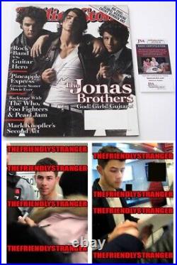 Nick Jonas signed JONAS BROTHERS ROLLING STONE Magazine PROOF Autographed JSA