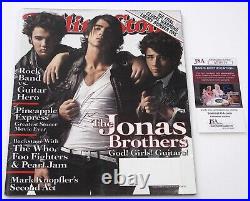 Nick Jonas signed JONAS BROTHERS ROLLING STONE Magazine PROOF Autographed JSA