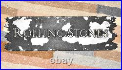 One of a KIND ROLLING STONES Metal SIGN Chippy PAINT WICKED
