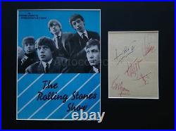 Original 1964 ROLLING STONES AUTOGRAPHS signed Brian Jones Keith Richards