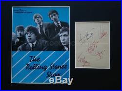 Original 1964 ROLLING STONES AUTOGRAPHS signed Brian Jones Keith Richards