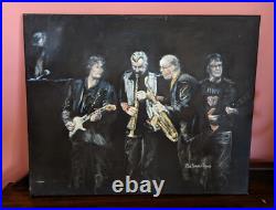 Original Oil Painting Paint it Black Rolling Stones style by Zoe James-Williams