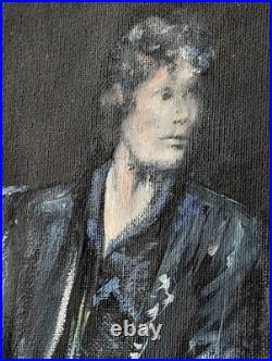 Original Oil Painting Paint it Black Rolling Stones style by Zoe James-Williams