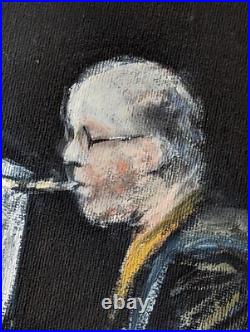 Original Oil Painting Paint it Black Rolling Stones style by Zoe James-Williams