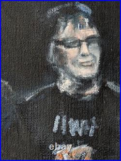 Original Oil Painting Paint it Black Rolling Stones style by Zoe James-Williams