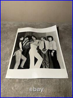 Original Rolling Stones Mick Jagger Photo Hand Signed By Charlie Watts