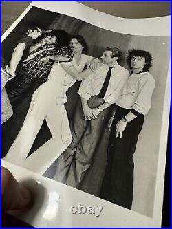 Original Rolling Stones Mick Jagger Photo Hand Signed By Charlie Watts