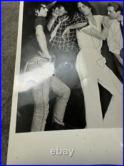 Original Rolling Stones Mick Jagger Photo Hand Signed By Charlie Watts