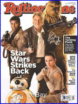 PETER MAYHEW Signed Star Wars ROLLING STONE Magazine BECKETT BAS #C12435