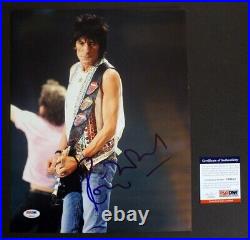PSA/DNA RONNIE WOOD SIGNED Large 11x14 Photo Rolling Stones Jagger, Richards PSA/DNA RONNIE WOOD SIGNED Large 11x14 Photo Rolling Stones Jagger, Richards