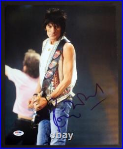 PSA/DNA RONNIE WOOD SIGNED Large 11x14 Photo Rolling Stones Jagger, Richards PSA/DNA RONNIE WOOD SIGNED Large 11x14 Photo Rolling Stones Jagger, Richards