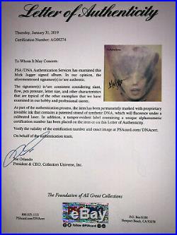 PSA/DNA Rolling Stones MICK JAGGER Autographed Signed Goats Head Soup Album