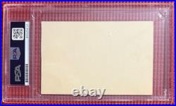 PSA/DNA slabbed & signed ROLLING STONES x3 autographed CUTS Jagger, Watts, Wyman