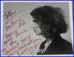 Patti Hansen Signed Vintage Photo Autograph Supermodel Rolling Stones