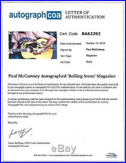 Paul McCartney Autograph Signed Rolling Stone Beatles PROOF PSA DNA Authentic