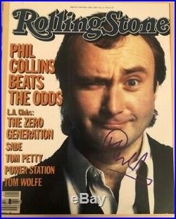 Phil Collins signed autographed 11x14 Photo Rolling Stone Cover Beckett COA