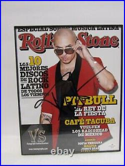 Pit Bull Vanity Cover Rolling Stones Spanish Version Signed Print COA