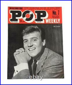 Pop Weekly 1963 Signed Original Rolling Stones-Jagger, Jones, Richards, Wyman, Watts