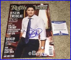 Prime Minister Justin Trudeau Signed Rolling Stone Magazine Canada Canadian Bas