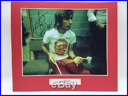 RARE Charlie Watts Rolling Stones Signed Photo Display +COA AUTOGRAPH The Stones