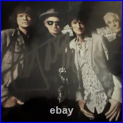 RARE JAGER RICHARDS WATTS WYMAN The Rolling Stones autographed signed 6x8 COA