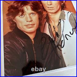 RARE MICK JAGGER & KEITH RICHARDS SIGNED 8x10 PHOTO AUTOGRAPH THE ROLLING STONES