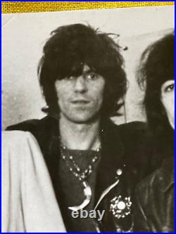 RARE PHOTO FARABOLA Rolling Stones with Mick Jagger's Signature 1970's