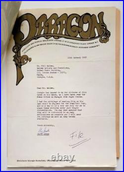 RARE Paragon Agency Ltr SIGNED by Giorgio Gomelsky Rolling Stones, Yardbirds Mgr