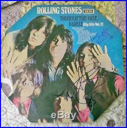 RARE ROLLING STONES AUTOGRAPHED LP signed by KEITH, CHARLIE, MICK T, PHOTO PROOF