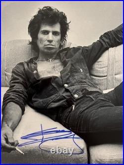 ROCK LEGEND KEITH RICHARDS THE ROLLING STONES Hand signed 8X10 photo w COA