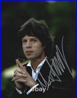 ROCK LEGEND MICK JAGGER of THE ROLLING STONES Hand signed 8X10 photo w COA. D
