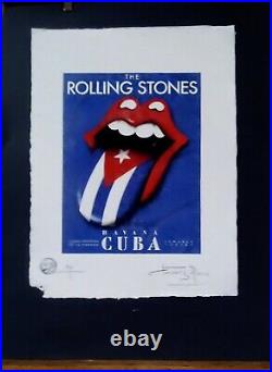 ROLLING STONES 2016 Havana Cuba Tour, Artist Proof Print, Signed Fairchild Paris