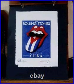 ROLLING STONES 2016 Havana Cuba Tour, Artist Proof Print, Signed Fairchild Paris