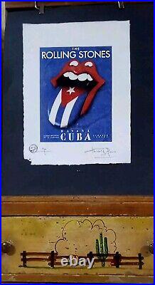 ROLLING STONES 2016 Havana Cuba Tour, Artist Proof Print, Signed Fairchild Paris