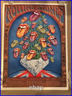 ROLLING STONES/ 2024/ HACKNEY DIAMONDS TOUR/ EMEK Signed poster #215/300