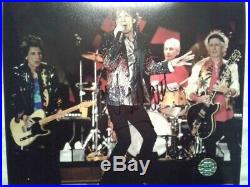 ROLLING STONES 8x10 Concert Photo Hand-Signed Autographed by MICK JAGGER with COA