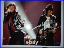 ROLLING STONES 8x10 Photo Hand-Autographed by MICK JAGGER & KEITH RICHARDS withCOA