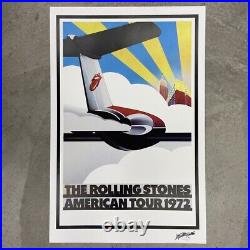 ROLLING STONES Autographed Signed American Tour 72 Poster Litho w KEITH RICHARDS