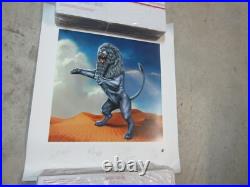 ROLLING STONES Bridges to Babylon 1997 Lithograph AUTOGRAPHED 22 X 26