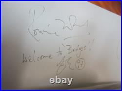 ROLLING STONES Bridges to Babylon 1997 Lithograph AUTOGRAPHED 22 X 26