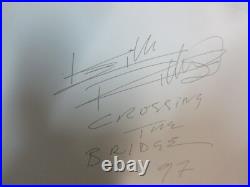 ROLLING STONES Bridges to Babylon 1997 Lithograph AUTOGRAPHED 22 X 26