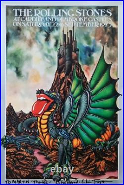 ROLLING STONES CARDIFF CASTLE 1973 ORIGINAL SIGNED POSTER 20x30 (51x76cm) ROLLING STONES CARDIFF CASTLE 1973 ORIGINAL SIGNED POSTER 20x30 (51x76cm)