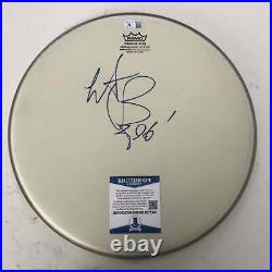 ROLLING STONES CHARLIE WATTS Signed Autograph Drumhead with Beckett Authentic