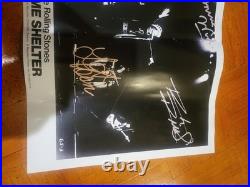 ROLLING STONES GIMME SHELTER B&W 13 X 17 Autograph