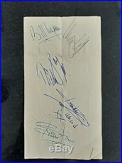 ROLLING STONES GROUP AUTOGRAPHS (Including Brian Jones RARE!)