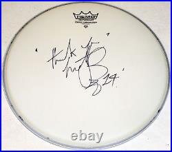 ROLLING STONES HAND SIGNED AUTOGRAPHED CHARLIE WATTS DRUMHEAD! MINT With PROOF+COA