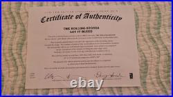 ROLLING STONES LET IT BLEED Limited SIGNED Lithograph With COA & Original Album