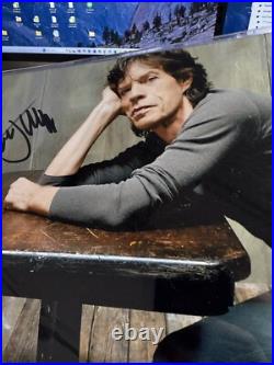 ROLLING STONES MICK JAGGER SIGNED 8X10 Authentic In Plastic Top loader ROLLING STONES MICK JAGGER SIGNED 8X10 Authentic In Plastic Top loader
